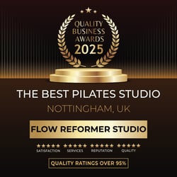 Quality Business Awards 2025 Certification for FLOW Reformer Studio Quality Business Awards 2025 Certification for FLOW Reformer Studio