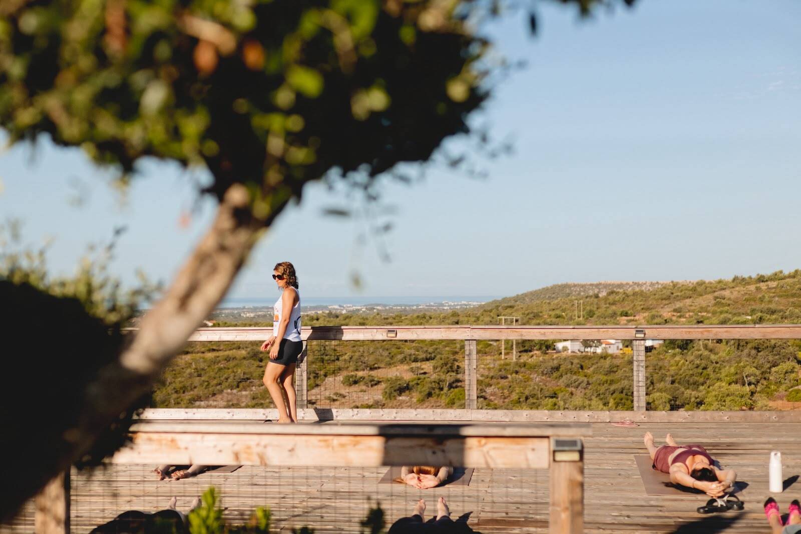 a person walking by the balcony at Monte Sobradinho