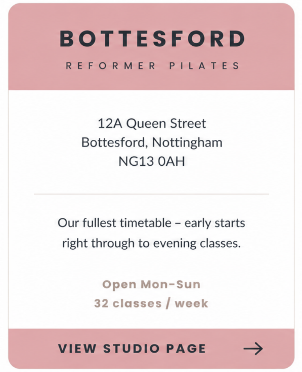 Bottesford studio card